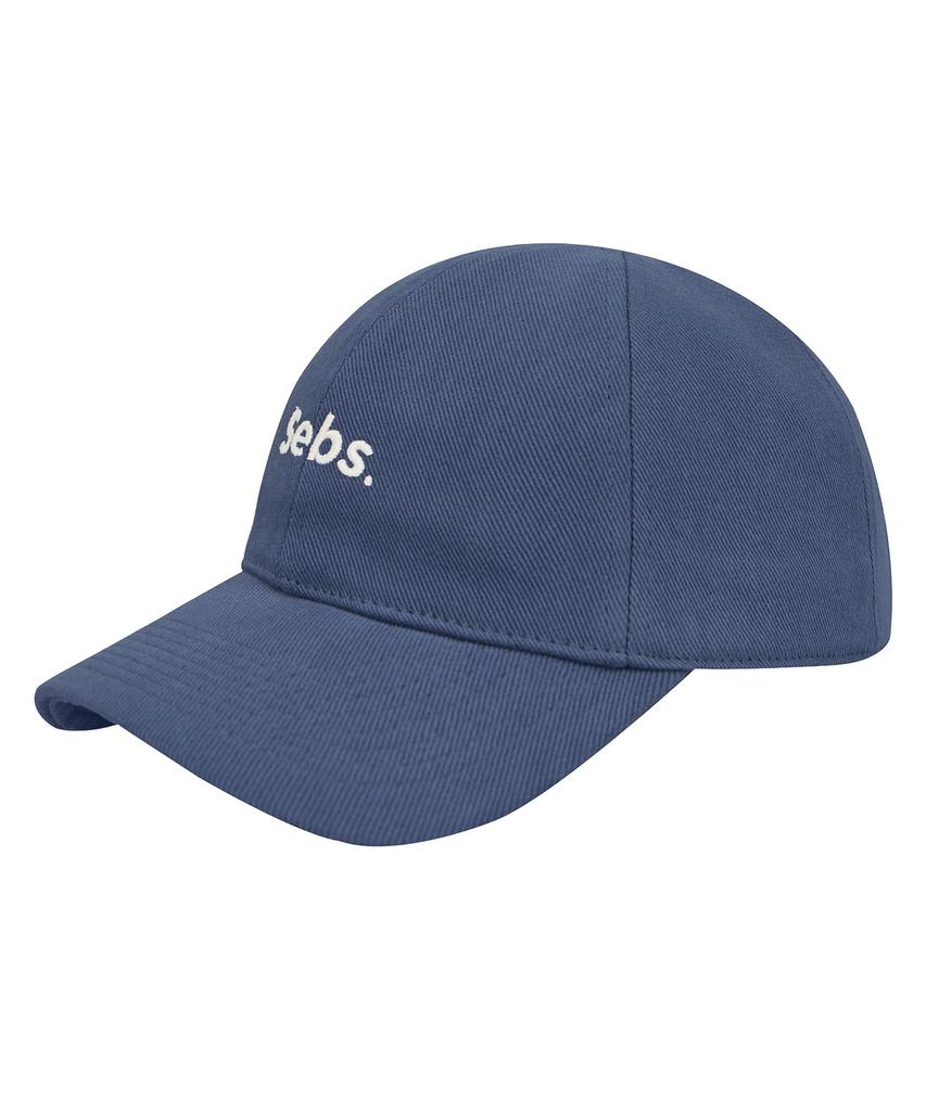 Sebseu Small Logo Twill Brown Ball Cap - Blue