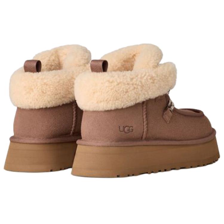 UGG Ovčí kůže Teplé Všestranné Pohodlné Sněhule Dámské boty Hnědé 1143954-RYK