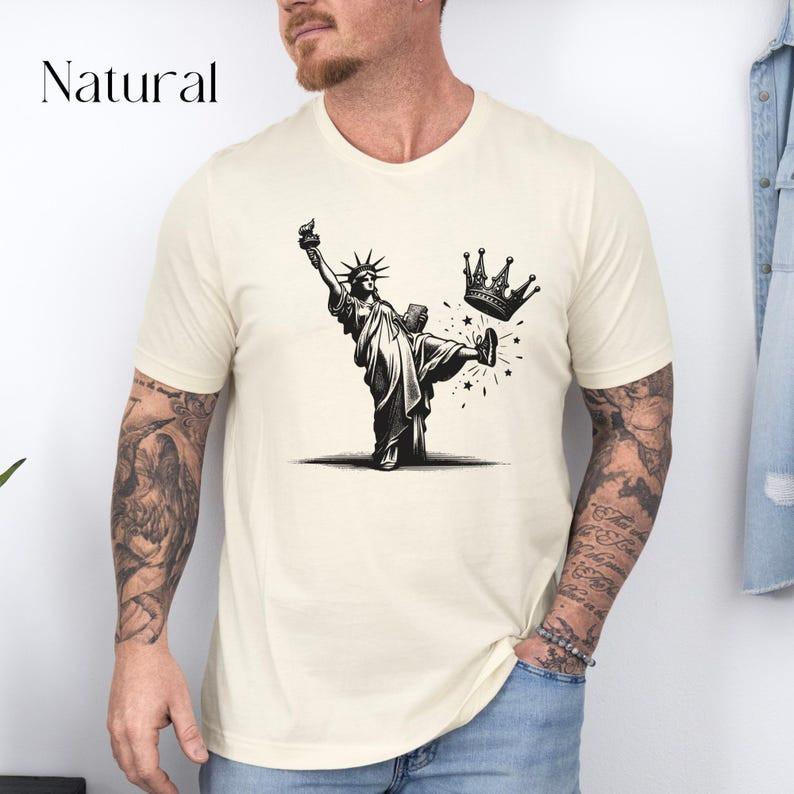 Statue of Liberty No Kings Shirt | Anti-Trump Liberal Democracy Protest Tee Unisex T-Shirt XXL