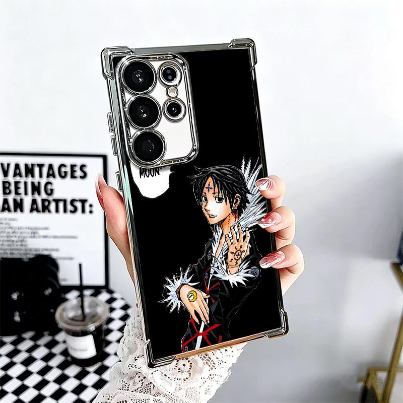 Hunter X-Hunters Chrollo Plating Phone Case For Samsung Galaxy S24 S25 FE S26 Edge S23 Ultra S22 S21 Plus S20 Anti-Fall Airabag