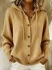 European and American Button Knit Hooded Cardigan Jacket - Autumn/Winter Style, Solid Color Casual Fashion for Women.
