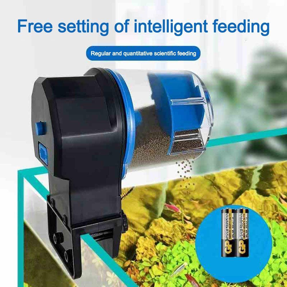 Intelligent Fish Tank Feeder Large Capacity 2nd Gear Fish Food Auto Dispenser Automatic Fish Feeder Aquarium Accessories