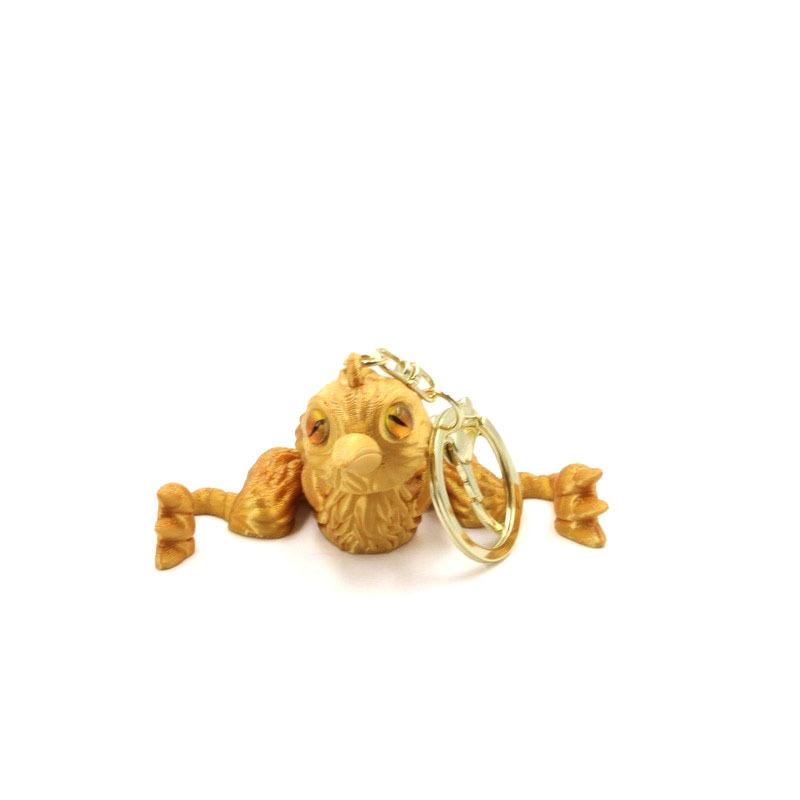 

Simulation Sharp-tongued Bird Toy Model Keychain Pendant Children 3D Printing Toy Cute Bird Statue Joints Movable Bag Decoration