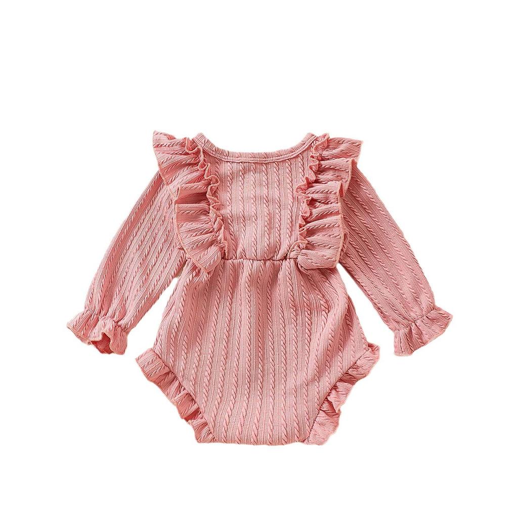 E2302A Toddler Girls' Princess Bow Romper with Headband - Sweet Long Sleeve Two-Piece Outfit