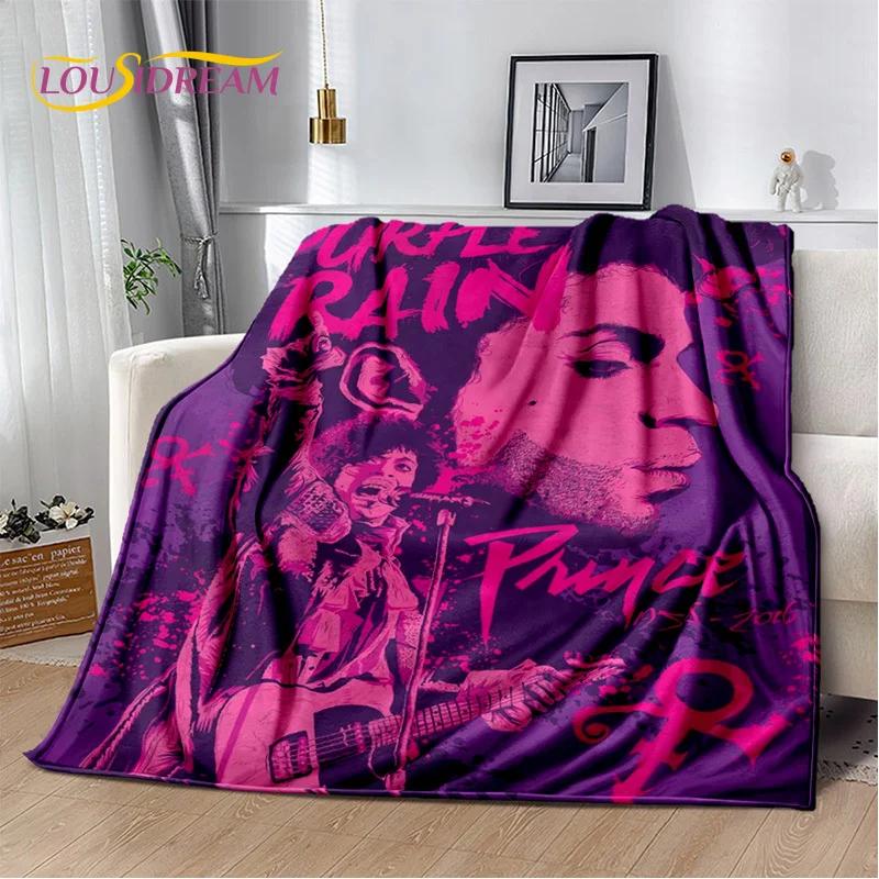 Prince Rogers Nelson Artist Purple Rain Blanket,Soft Throw Blanket for Home Bedroom Bed Sofa Picnic Travel Office Cover Blanket