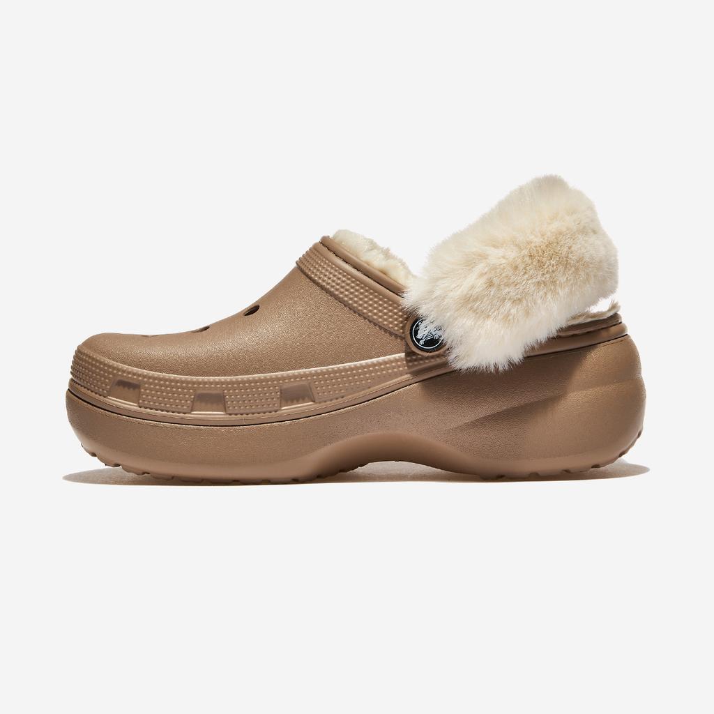 [Crocs] Classic Platform Fuzz Lined Clog [CRS212854] [Shipped from Korea] 100% Authentic