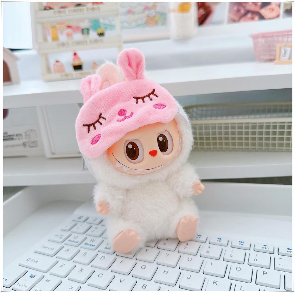 First, Second, and Third Generation Labubu Doll Clothes & Accessories Set: Includes 17cm and 10cm Doll Clothes, Crossbody Bag, and Hair Clip.