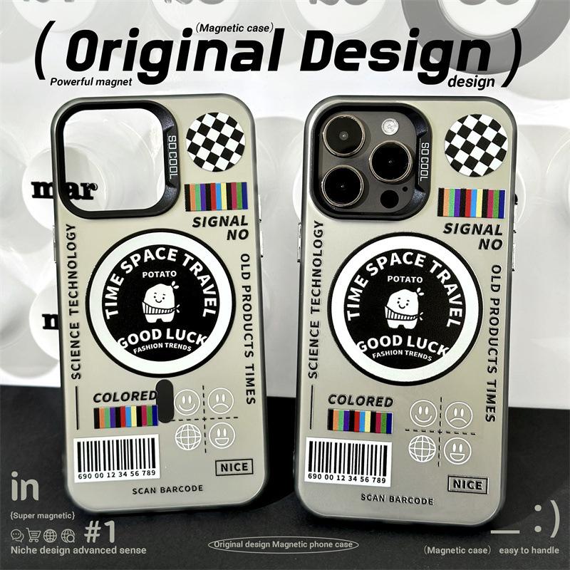 Magnetyczne matowe laserowe etui Zhitai dla iPhone 12/13/14 i Huawei P70