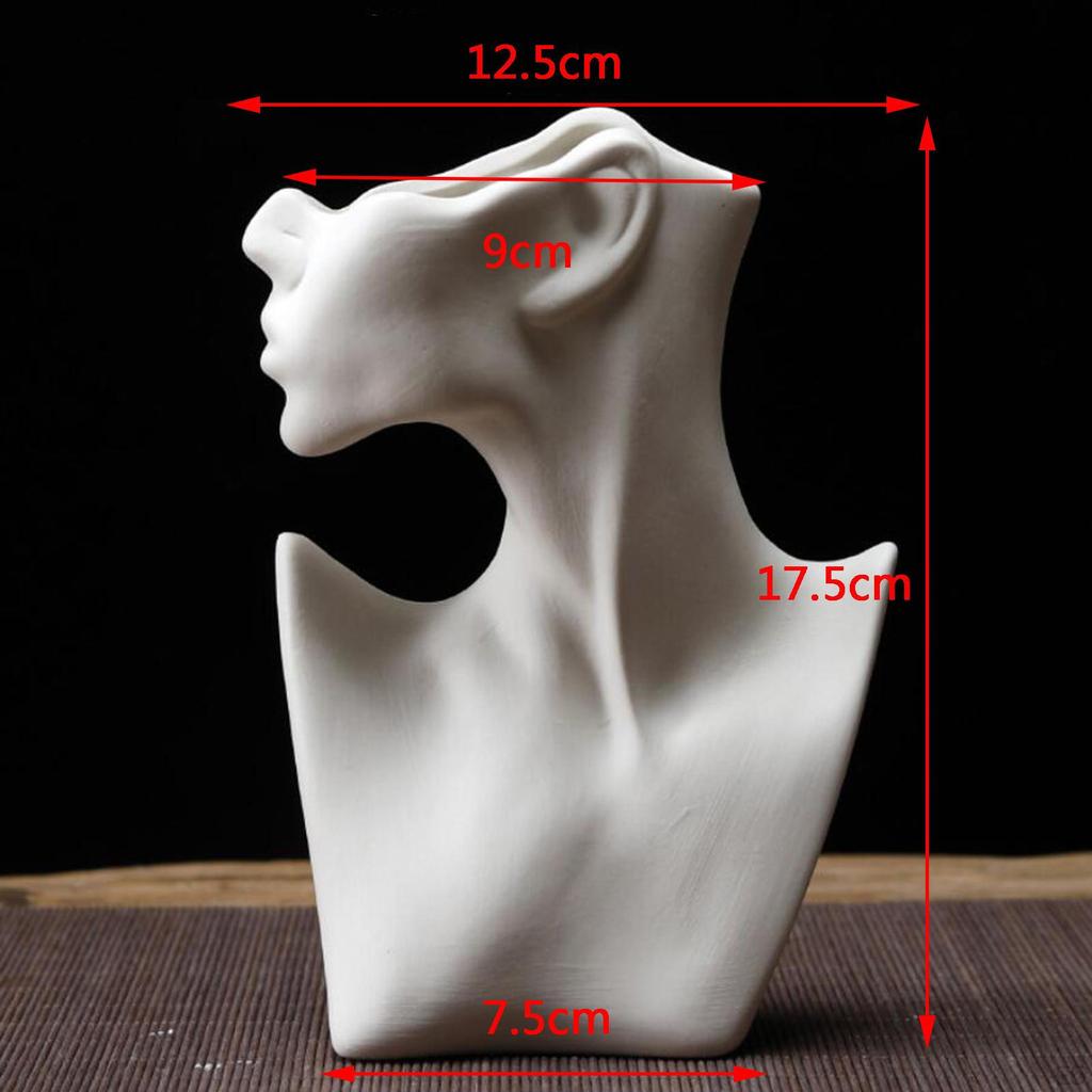 Abstrakte Keramikstatue Blumenvase Inneneinrichtung