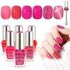 SAVILAND Esmalte Glitter Tons Rosa Quente Esmalte 2024 Cores Óleo de Rícino Rosa Neon Olho de Gato Conjunto de Esmaltes Nail Art DIY Ideias para Casa Conjunto de Presente para