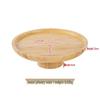 Retro Bamboo High-Foot Dessert & Fruit Tray