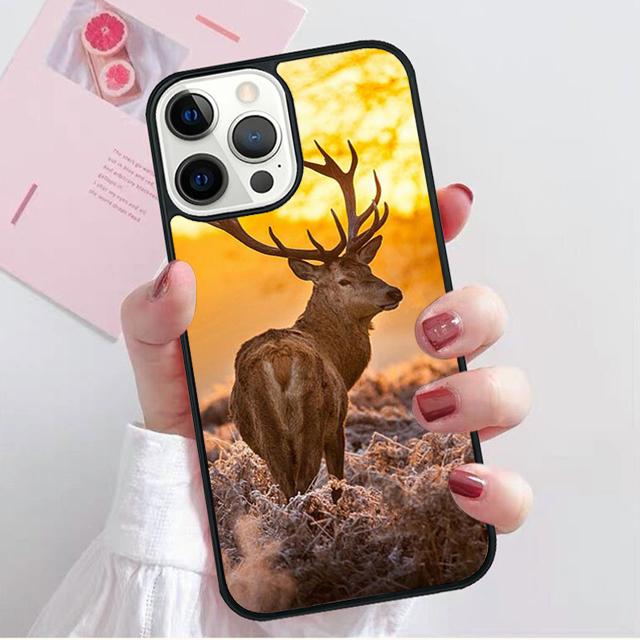 hunting Deer Sunset Coque Shell For iPhone 17 Air 15 16 14 13 12 Pro Max 11 Pro Max Plus Phone Case Cover