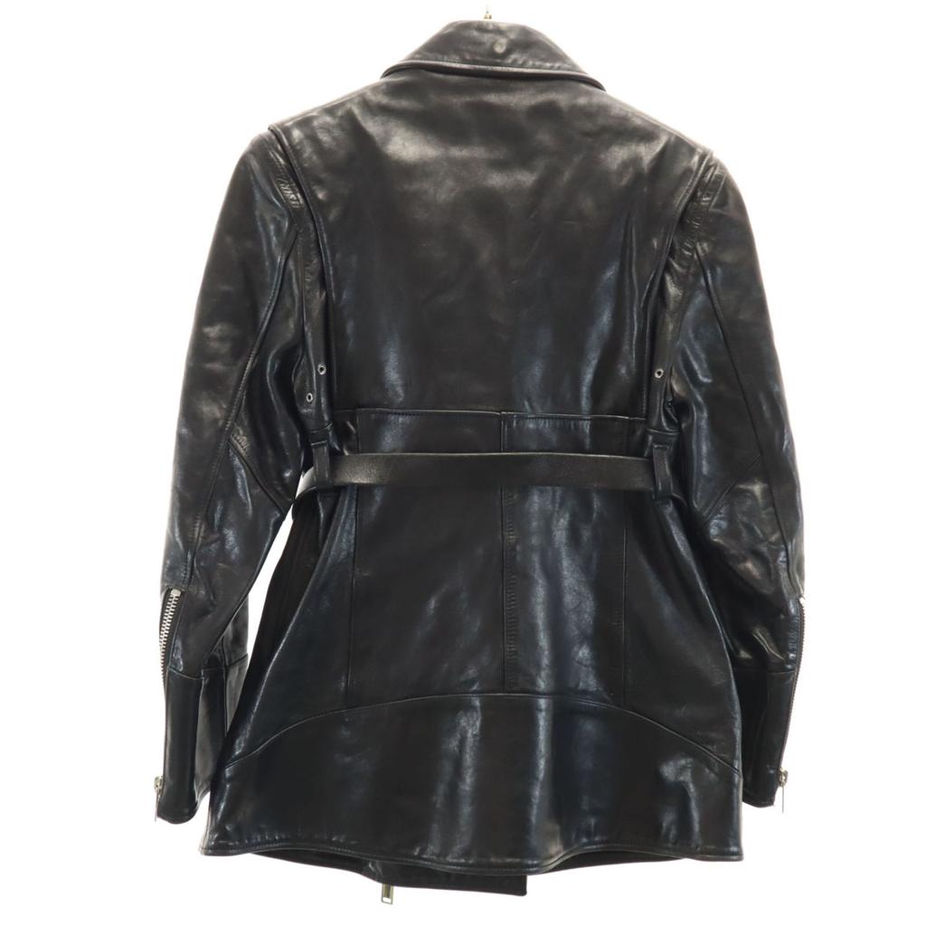AKIRANAKA Horsehide Leather Double Riders Jacket 1 Black Women Used