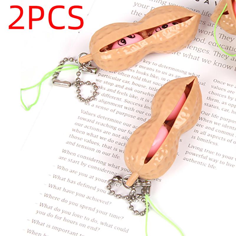 Edamame Peanut Stress Relief Squeezing Toy Unlimited Pea Bean Keychain Fidget Soft Candy Stress Gift Fidget Toy Stress Relief