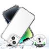 For iPhone 14 Plus/15 Plus Case Acrylic+TPU Anti-drop Clear Phone Cover