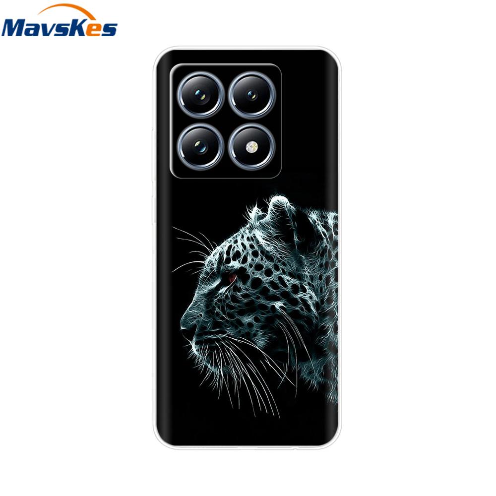 For Xiaomi 14T 5G Case Cute Soft Transparent TPU Painted Silicone Cover For Xiaomi 14T Pro 5G 2024 Mi14T Phone Cases Coque Funda