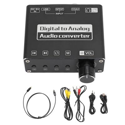 Digitálně-analogový zvukový převodník Bluetooth 5.1 Optický na analogový adaptér pro telefon, tablet, počítač