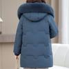 Real Fur Collar Middle-aged Women's Winter Down Coats Hooded Plus Size XL-6XL Thick Warm White Duck Down Jackets for Women Clothes