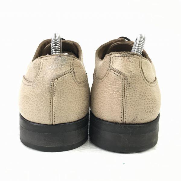 Hugo Boss Germany Leather Straight Tip Dress Shoes Beige 26.5(USED)
