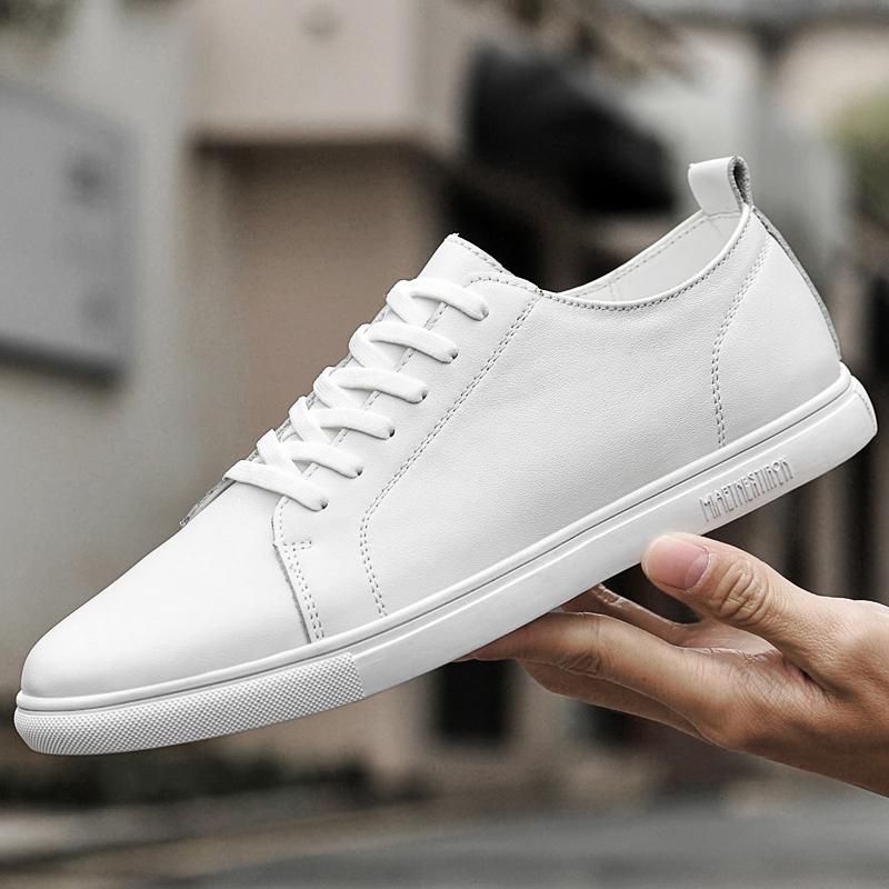 

Модные повседневные мужские туфли на шнуровке Модные удобные туфли Мужские кроссовки 2024 Дизайнерские туфли из натуральной кожи для мужчин на плоской подошве Chaussures 10 белый
