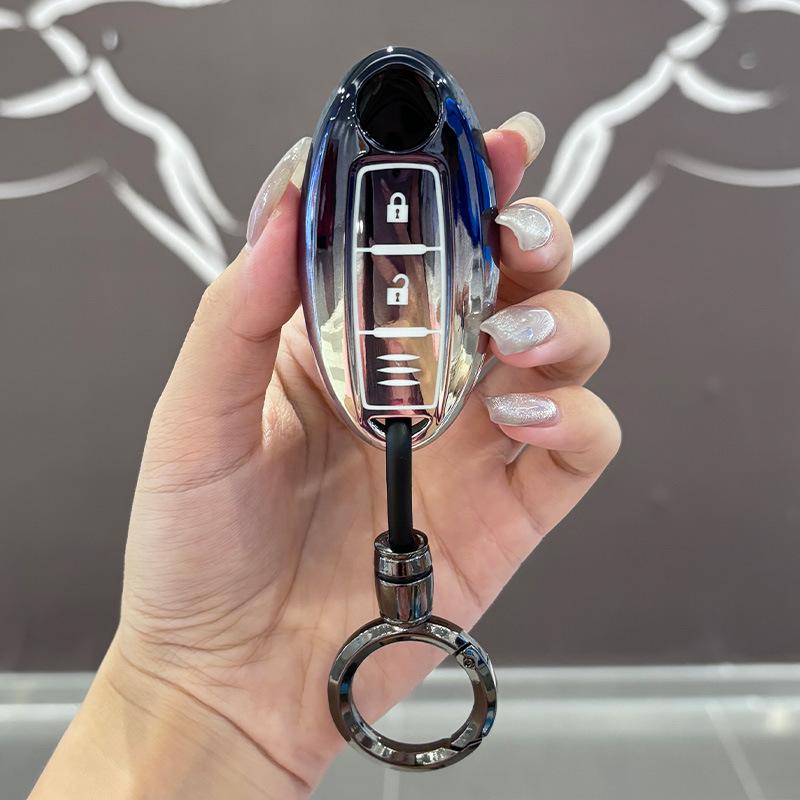 Nissan 14th Gen Key Case for Sylphy, Teana, Qashqai, X-Trail, Tiida, Bluebird, Terra, Murano - Car Shell Buckle Accessories