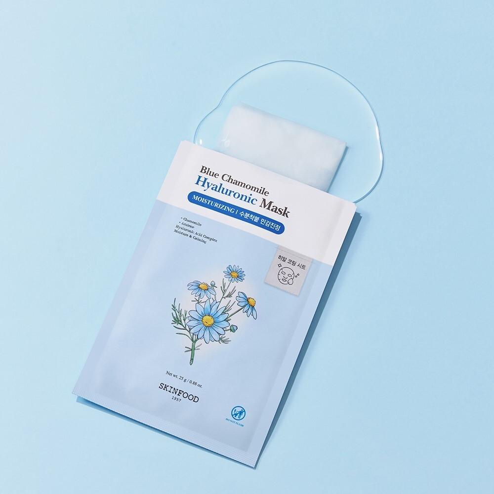 Skinfood [new] Skinfood Blue Chamomile Hyaluronic Mask Sheet 10 Sheets