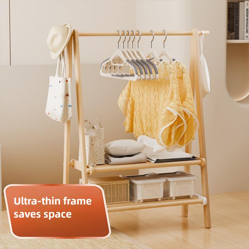 Thickened Hangers Non-Slip Household Clothes Hangers Rotatable Wide Shoulder Dormitory Dry and Wet Dual-Use Clothes Hangers