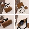 Corduroy Shoulder Bag with Mini Coin Pouch Crossbody Bags for Your Necessities