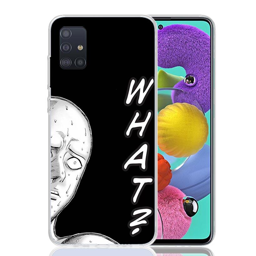 Anime 1 Punch Man Phone Case For Samsung Galaxy A52 A32 A22 A12 A02S A50S A30S A51 A31 AA71 Note 20 Ultra 10 S10 Plus Galaxy A51