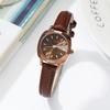 Ladies Small Square Watch Student Retro Temperament Small Plate Niche Belt Quartz Watch