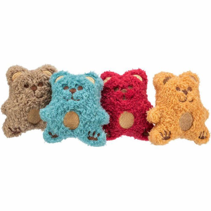 Peluche Ours avec Catnip - TRIXIE - 38x58x38 cm - Assorti - Pour chats - Catnip intégré - Jouet interactif