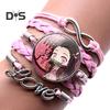 Unisex Bracelet Demon Slayer Multilayer Jewelry Cartoon Braided Bracelet
