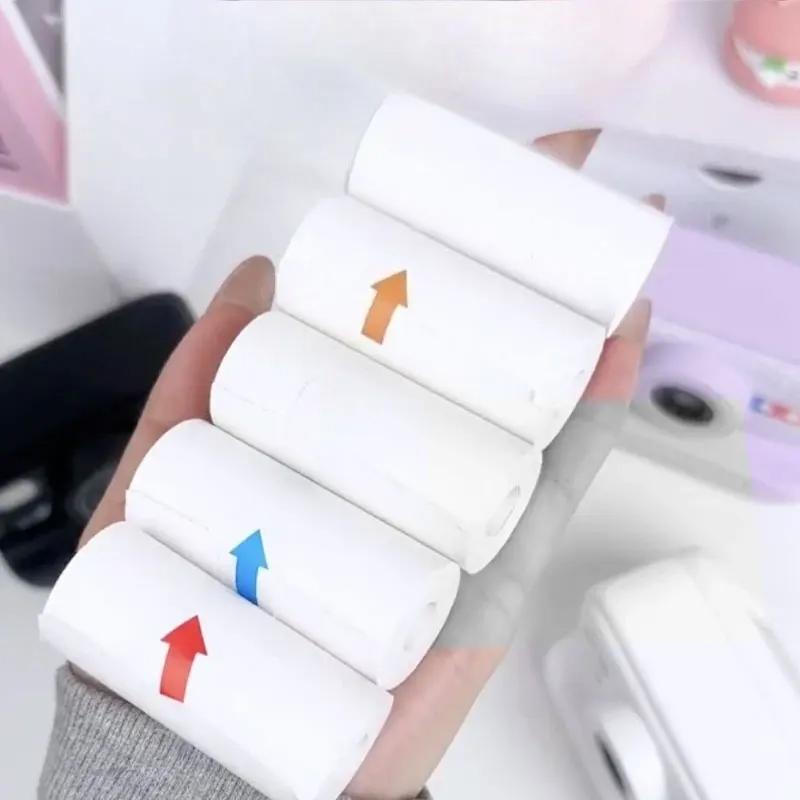 5pcs Thermal Paper Kids Camera Thermal Paper Kids Rolling Paper Printers Supplies Children's Instant Camera Supplement Papers