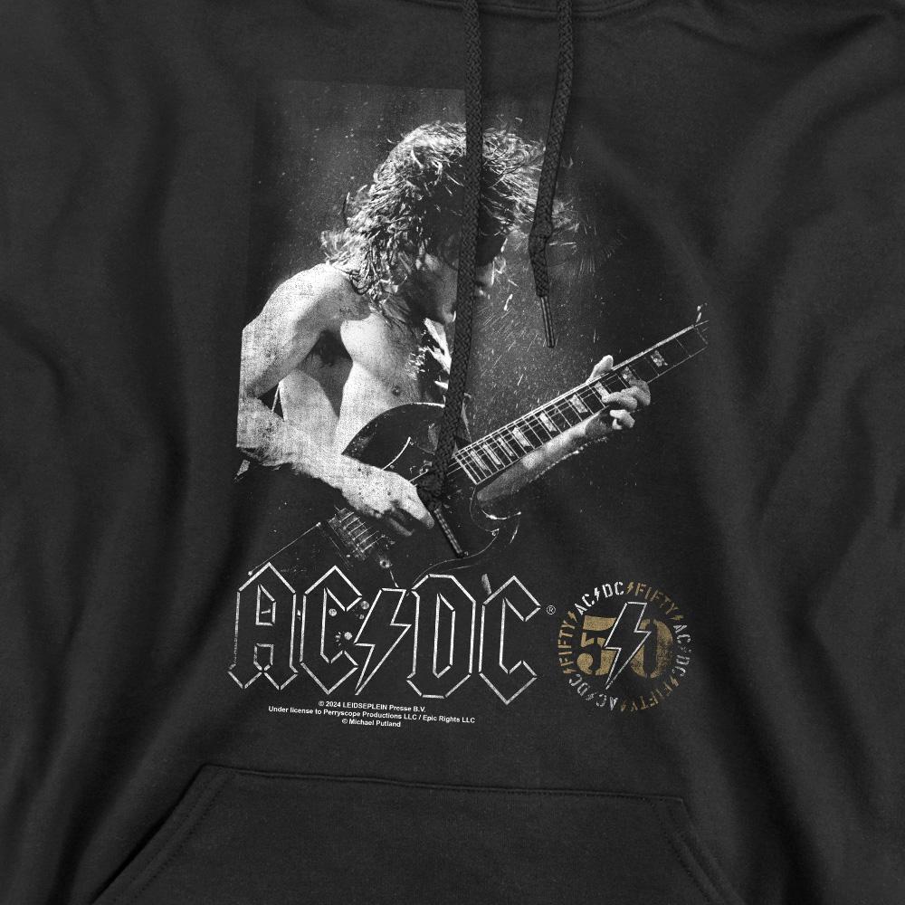 AC/DC Mens Photo Guitar Hoodie