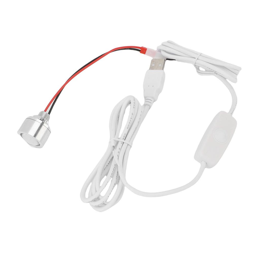 LED Spotlight Stepless Dimmable USB Plug In Spotlight 80LM 4000K 1W for Wall Art Jewelry Display Closet Hallway