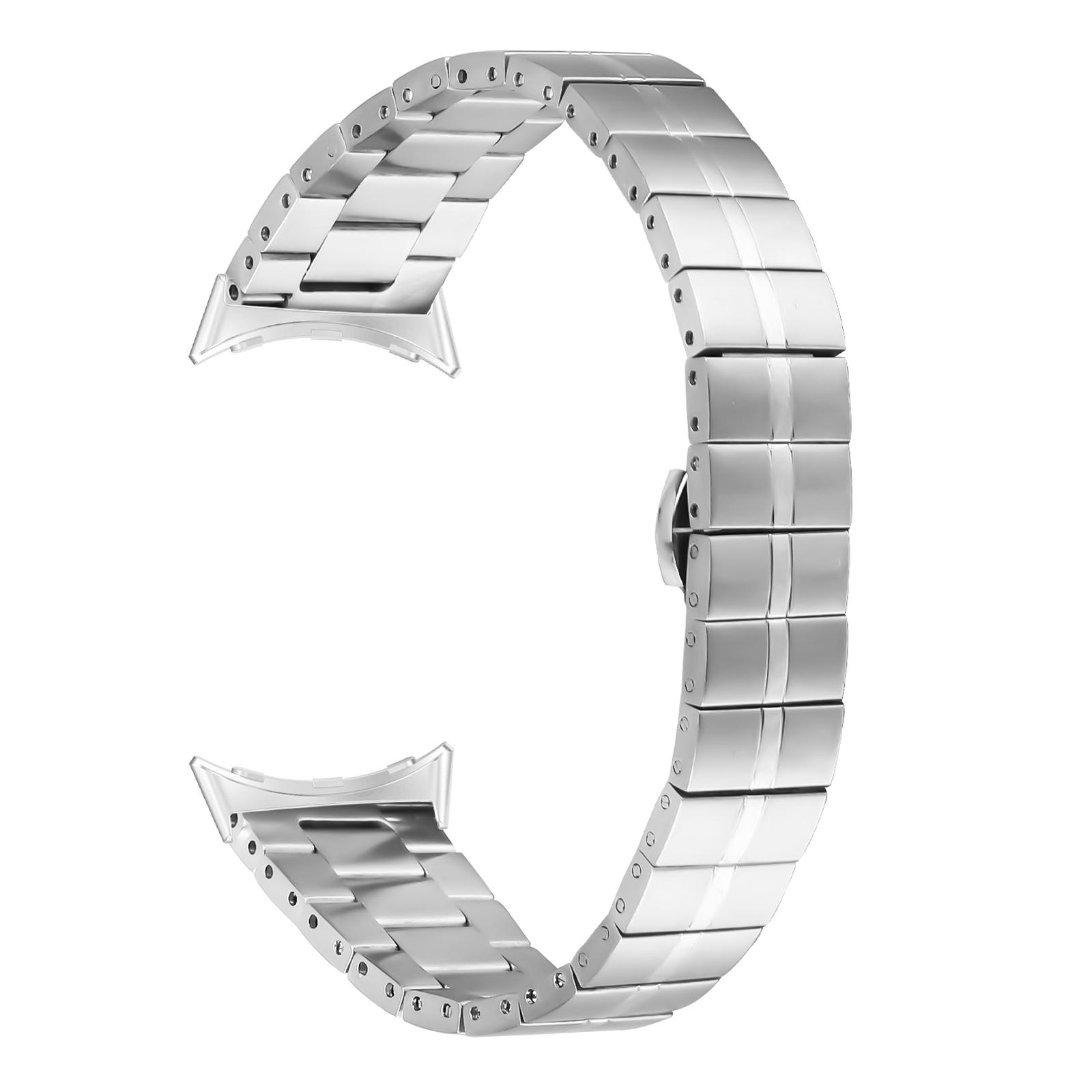 

Срібний ремінець для Google Pixel Watch 3 41мм/Watch 2/Pixel Watch з нержавіючої сталі для смарт-годинника As shown A