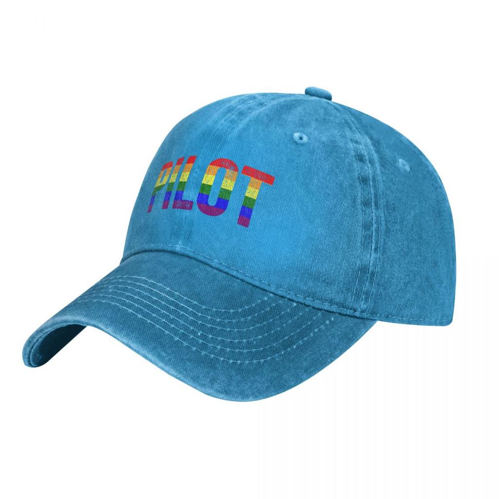 Pilot Rainbow Stripe. LGBT Gift. Gay Pride Cap Cowboy Hat Hats Baseball Cap Sports Caps Cosplay Dropshipping Male Cap Women's