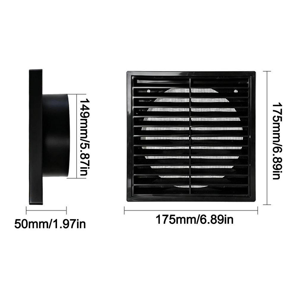 Square Air Vent Grille Cover 4/5/6/8In Duct Vent Cover Ventilation Grille  Ventilation Accessories
