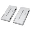 KVM HD USB Extender with Wide IR Over Cat5e Cat6 656.2ft RJ45 KVM Over IP HD Extender for PC HDTV Display US Plug
