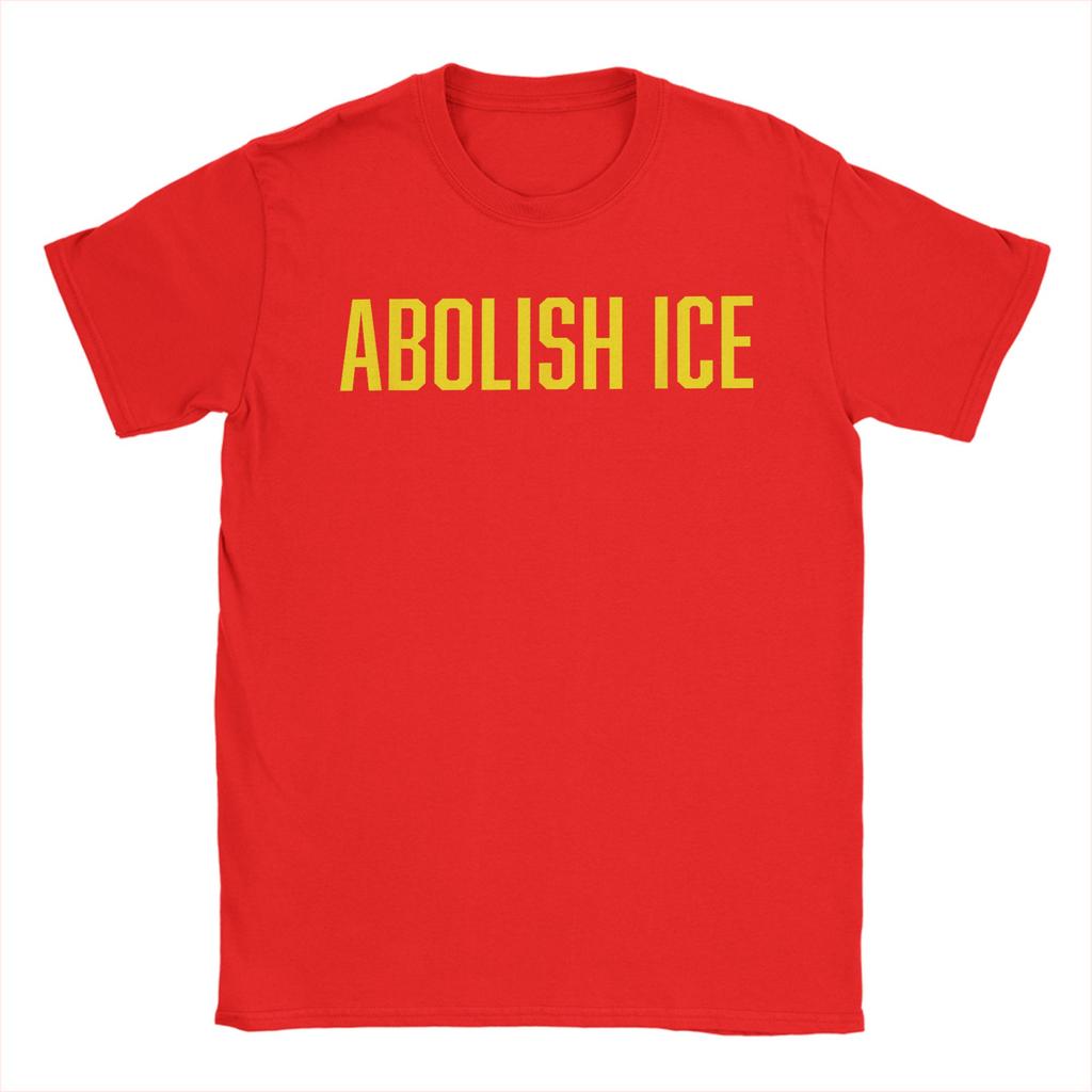 Vintage Abolish ICE TShirts for Unisex Round Neck 100 Cotton T Shirt Short Sleeve Tee Shirt Gift Idea Clothing