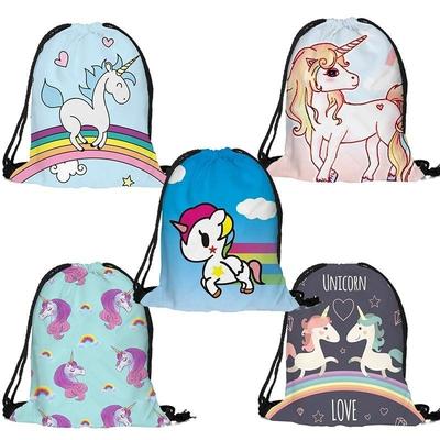 Cartoon Bag Backpack Student Schoolbag Travel College Rucksack Drawstring Bag