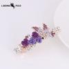 Rose Flower Rhinestone Butterfly Hair Clip, Women's Spring Clip, Top Clip, Horizontal Clip, Ponytail Clip Hair Accessory