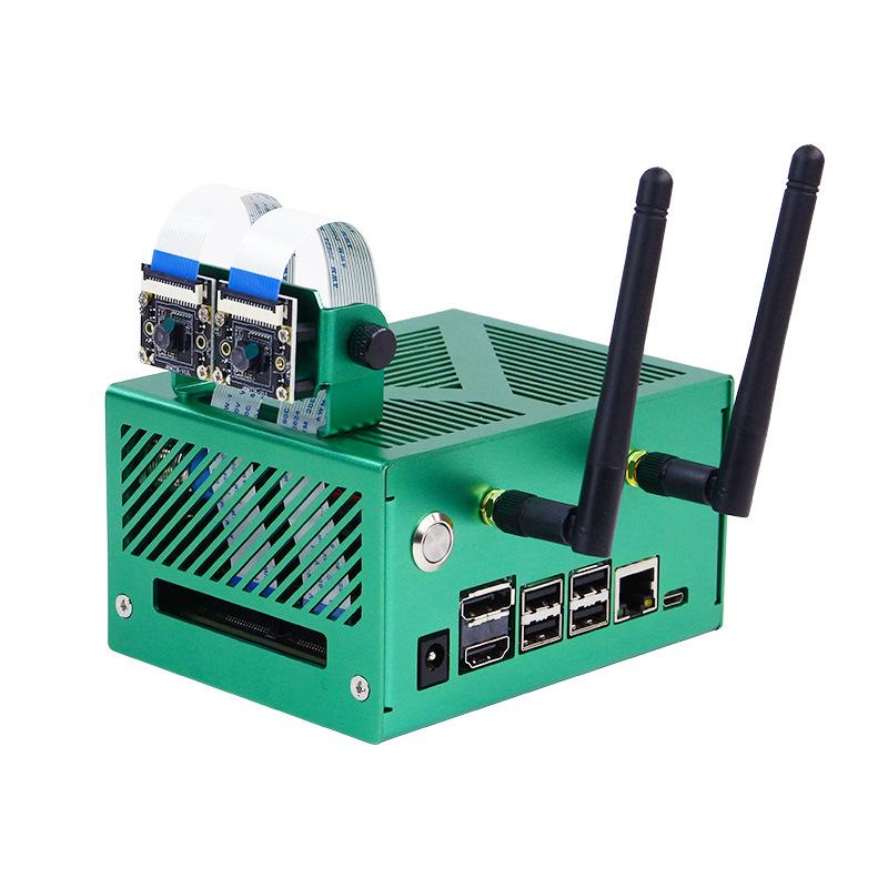 NVIDIA Jetson Nano/NX/TX2 Aluminum Case for Orin - Durable Metal Chassis with Heat Dissipation