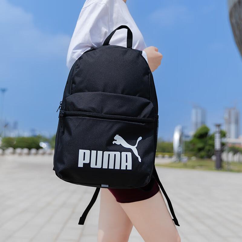 New PUMA Fabric Backpack Large Size Unisex Black 091375-01