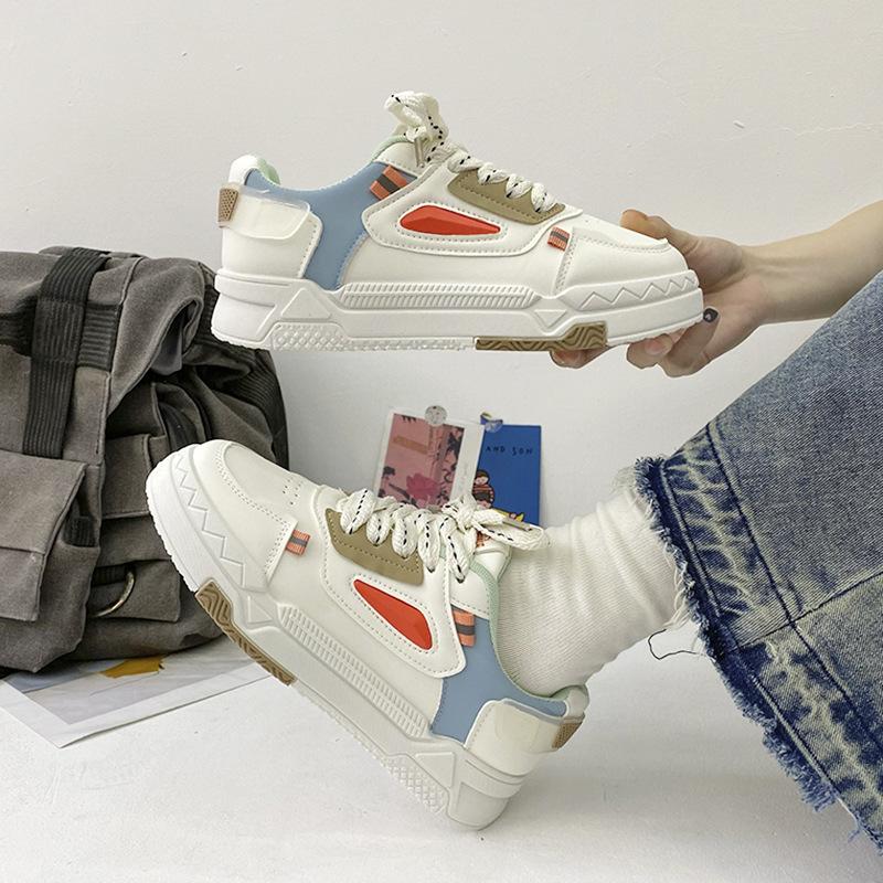 Platform White Shoes Children's Autumn New Ins Trendy Versatile Casual Student Board Shoes