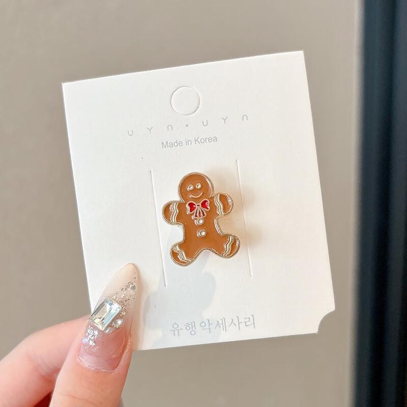 Christmas Gingerbread Man Pin Set