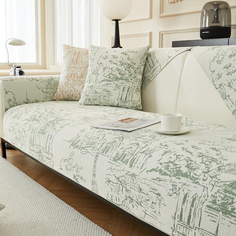 

Легкая роскошная диванная подушка Four Seasons, универсальный синельный нескользящий чехол для дивана, чехол для дивана High Sense 70*70cm