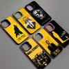 TV A L-Loba De W-Wall S-Street Capa de Telefone Para IPhone 16 15 14 13 12 11 17 Pro Max Plus Cor Prata