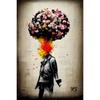 Pop Street Graffiti Wall Art Poster Banksy Ragazzo Ragazza con Palloncino su Tela Poster Stampe Pittura Soggiorno Decorazione Casa Regali
