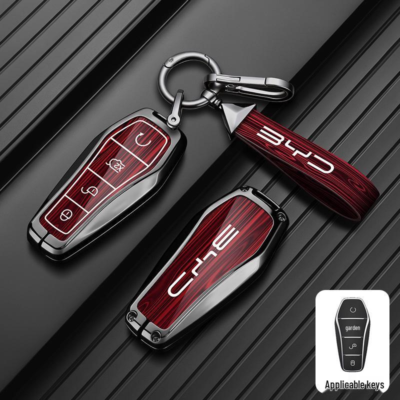 BYD S7 Key Shell Cover for S6, F3, G6, E6, G3, L3, F0, M6 - Metal Key Case